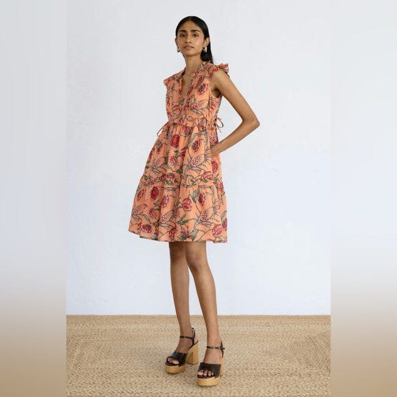 Banjanan Chandra Dress Protea Crabapple XS - Picture 1 of 6